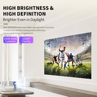 Nouveau Mini Projecteur LED Sans Fil X3 2025 avec Android 11.0, Projecteur Mural Blanc à Mise au Point pour Téléphone Portable, Idéal pour la Maison et la Chambre, Expédition Directe US