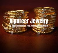 Aipureer Maßgefertigter Edelstahl/Messing/925 Silber Schlichter Ring mit Graviertem Logo Unisex Stapelbarer Modischer Blanko-Ring Schmuck