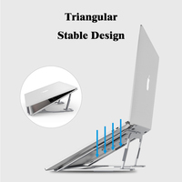 Support pour ordinateur portable pliable en aluminium de taille mince accessoire de support de tablette en métal pour cadeaux