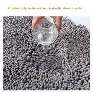 Alfombrillas de Baño Absorbentes para Inodoro, Alfombra Peluda con Respaldo de Látex Antideslizante - Product Image 2