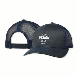 Casquette de sport personnalisée à 5 panneaux avec logo brodé 3D et imprimé, casquette trucker en jean avec impression en relief en mousse, casquette de sport tendance - Product Image 1