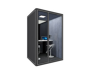 Cabina Telefónica <span class=keywords><strong>de</strong></span> Oficina con Estructura <span class=keywords><strong>de</strong></span> Acero Insonorizada <span class=keywords><strong>de</strong></span> Diseño Moderno con Marco <span class=keywords><strong>de</strong></span> Aluminio para Trabajo/Reuniones en Hoteles y Almacenes - Product Image 4