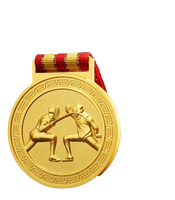 Personnalisé or sport football taekwondo volley-ball médaille cyclisme avec ruban