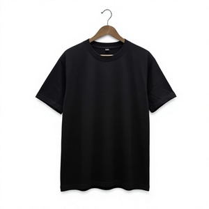 เสื้อยืดผู้ชายสีดำ ผ้าแคนวาส 100% คอโอ แขนราแกลน ทรงหลวม พิมพ์ลายสไตล์ไฮสตรีท ระบายอากาศได้ดี - Product Image 1