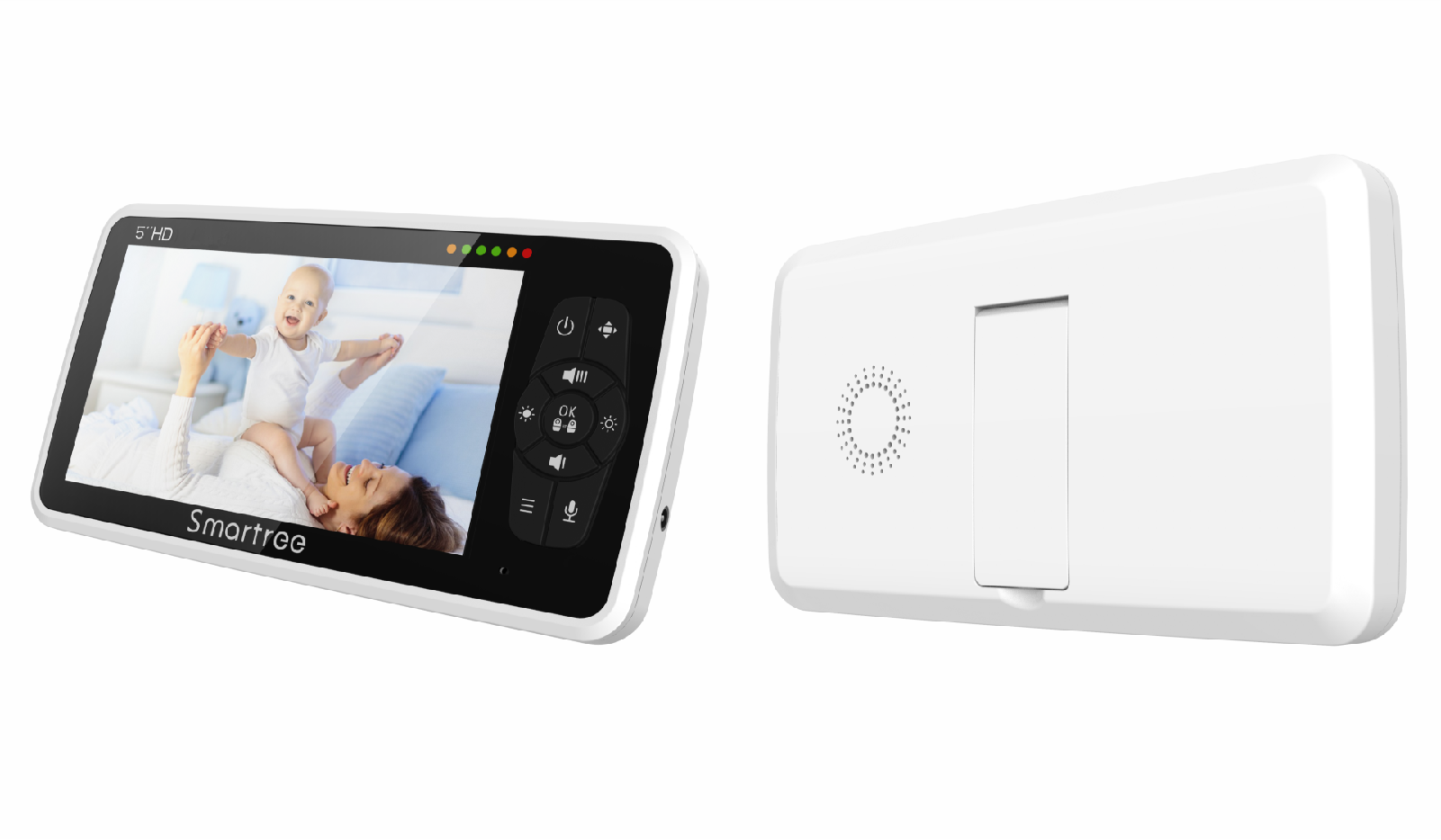 5" Inch  1080P CCTV Security smart Baby call With monitor bebe Camera