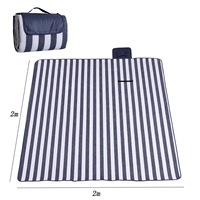 Couverture de pique-nique pliable à double couche, accessoires de camping, tapis de pique-nique portable, acrylique imperméable, 4 saisons, camping en plein air, plage