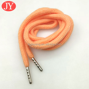 Sweats à capuche pour femmes roses avec coton tressé de 130cm pour cordon de serrage en métal argenté Aglet Tips Cordon de tirage en polyester - Product Image 3