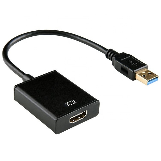 Wholesale HD 1080P USB H-D-M-I Audio Video Adapter Converter Cable Compatible Windows 7/8/10 PCs USB 3.0 High Quality Connectors