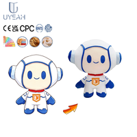 Jouets en peluche personnalisés de haute qualité UYEAH OEM, peluches douces et rembourrées, figurines d'astronautes robots personnalisées, poupées en peluche rembourrées de coton