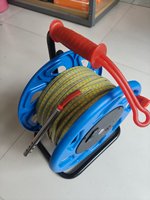 Jauge de niveau d'eau pour puits profond et réservoir, avec bobine ABS, règle en acier, capteur sensible de 15 mm, résistance à l'eau 300M 400M 500M