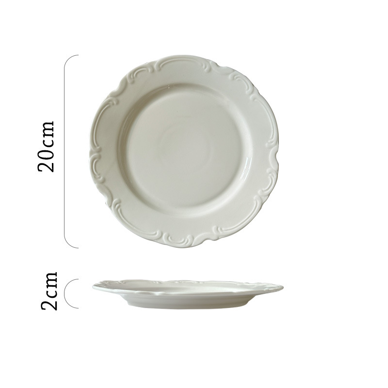 White 8inch plate
