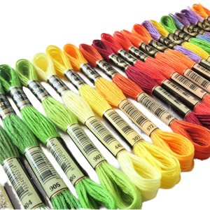 Fil à broder NKF Colors <span class=keywords><strong>Dmc</strong></span>, fil à broder pour point de croix, <span class=keywords><strong>coton</strong></span> textile et tissu, <span class=keywords><strong>coton</strong></span> polyester, 482 couleurs - Product Image 1