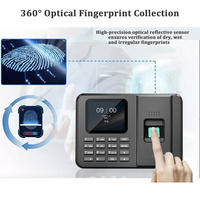 Sistema de Control de Asistencia Biométrico USB con Lector de Huellas Dactilares y Reloj Checador con Función de Reinicio para Registro de Entrada/Salida de Empleados