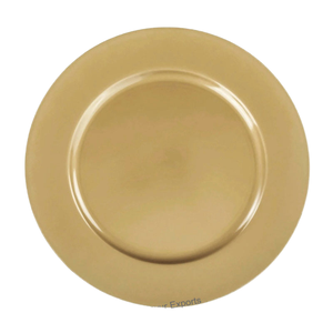 Assiette de service en métal poli écologique, finition argentée, diamètre 7 pouces, design élégant et luxueux de style américain à prix abordable - Product Image 1