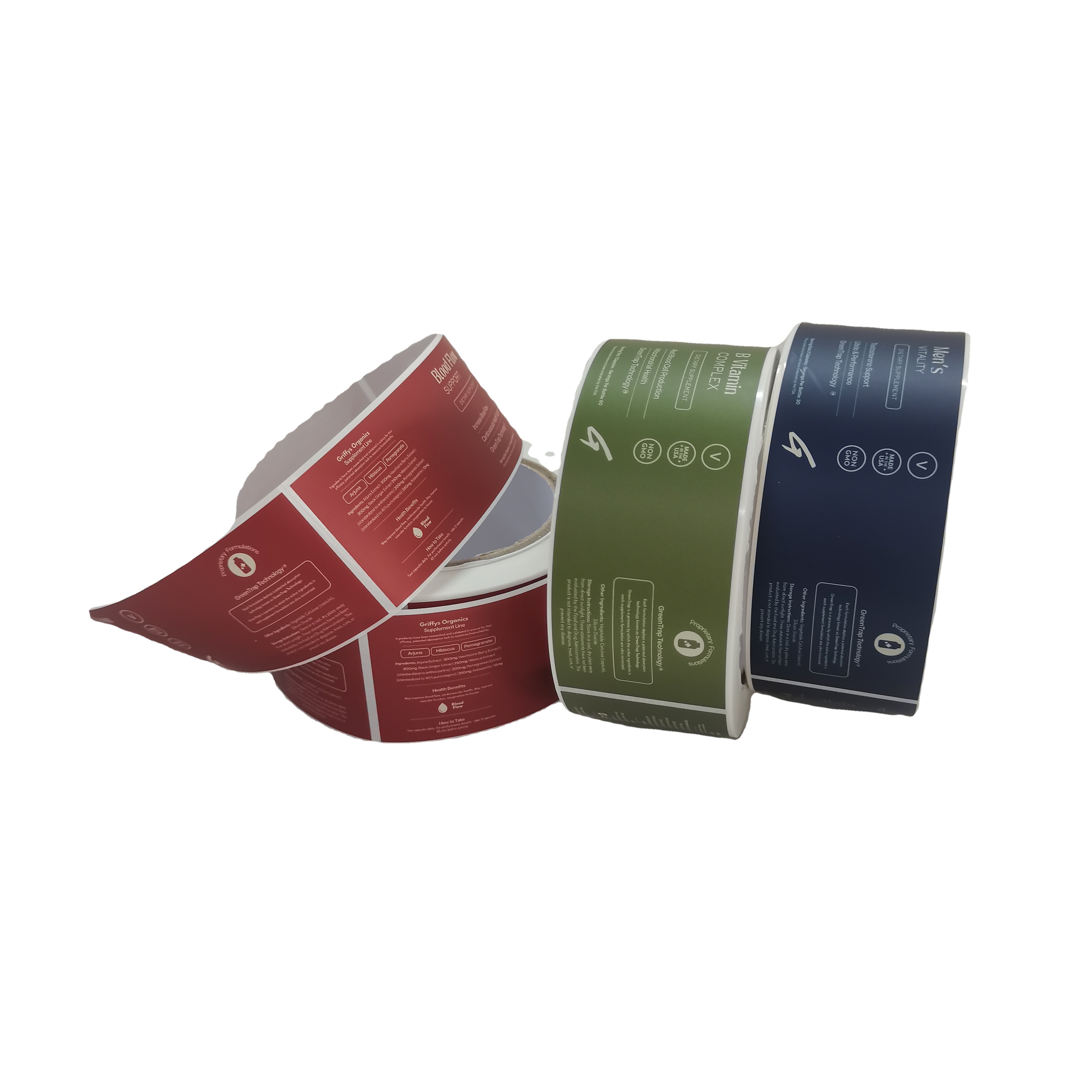 Custom Design Packaging Adhesive Paper Juice Bottle Label Beverage Bottle Label Packaging Sticker Food Beverage Label