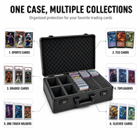 Étuis professionnels en aluminium pour cartes de sport, organiseur de cartes gradées PCGS/NGC/P-S-A, valise en aluminium
