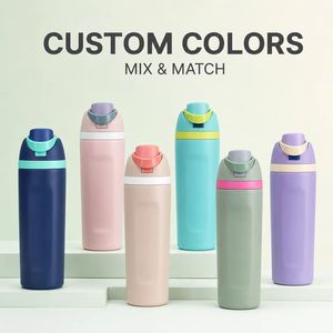 Wholesale Color Block 550ml Stainless Steel Water <b>Bottle</b> 304 Vacuum Insulated Thermos <b>Flask</b> Custom Logo Bulk Order OEM - Product Image 2