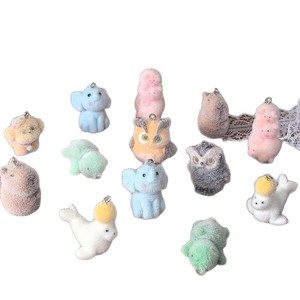 Ciondoli Animali in Resina Effetto Peluche (Tartaruga, <span class=keywords><strong>Gufo</strong></span>, Maiale) con Colla Epossidica - Accessori Fai da Te per Orecchini e Portachiavi - Product Image 5