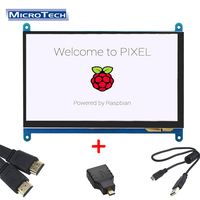 Raspberry PI 3 Raspberry PI 4, original, alliage d'aluminium, Design d'installation de piste, coque OEM, écran tactile de 7 pouces