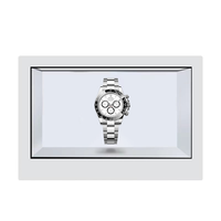 Écran LCD Holobox transparent 21,5 32 43 49 55 pouces, vitrine de produits, écran tactile infrarouge, Android 11 RK3566 2 32 Go, kiosque