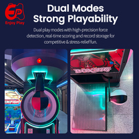 Machine d'arcade de boxe commerciale 2-en-1 (punch et kick) avec structure en métal/acier pour bars et centres de divertissement familial