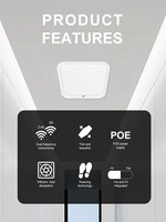 Point d'accès sans fil commercial PoE 48V haute performance bi-bande longue portée WiFi6 AX3000 montable au plafond
