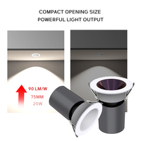 Plafonnier encastré LED intelligent en aluminium IP65 pour intérieur, 20W 35W 45W 60W 75W, pour salle de bain, balcon