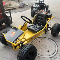 Go Kart Profesional de 212cc, 4 Tiempos, a Gasolina, 70km/h, Todoterreno, para Adultos, con Frenos Hidráulicos Duraderos y Construcción Metálica