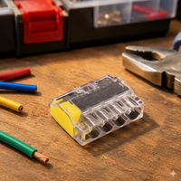 Connecteur de câblage ultra-mince en laiton à insertion rapide 32A 450V, bornier de raccordement 2-8 pôles pour connexions de fils, certifié CULus KEMA ENEC CE