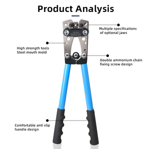 Powerlift PL030 DIY OEM Metric <b>Crimping</b> Pliers Aluminum Alloy Handle 45# Carbon Steel Cable Cutting <b>Set</b> Cold Pressing - Product Image 4