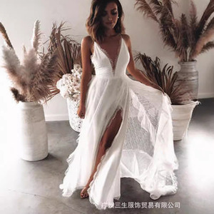 Robe de cocktail WishOL pour femme, en dentelle, épaules dénudées, taille haute, dos nu, jupe ample - Product Image 4