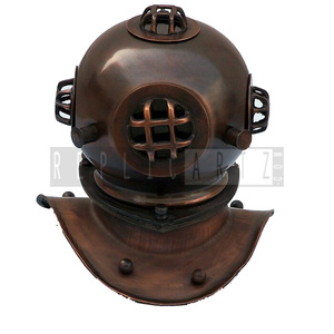 Casco de Buceo de la Marina Estadounidense Mark V de Latón Antiguo de Primera Calidad, Casco de Buceo Profundo, Decoración Náutica y Marítima, Regalo Coleccionable - Product Image 3