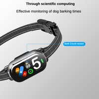 Collier anti-aboiement intelligent haut de gamme pour chien avec écran couleur TFT, étanche IPX7, contrôle automatique des aboiements pour l'entraînement des animaux domestiques