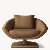 Fauteuil de salon de style américain, fauteuil de détente, coussin de siège moelleux, fauteuil d'appoint, fauteuil simple tendance, canapé