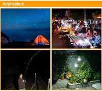 Ampoule LED d'urgence pour le camping en plein air, 7W-15W, 85-265V, E27, commande tactile, batterie 1200mAh, 3 heures d'éclairage d'urgence, rechargeable