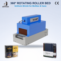 Machine de tunnel de rétraction à chaîne 260 pour film PVC POF, 4,5 kW, convoyeur à rouleaux de 750 mm, charge de 10 kg pour l'emballage de boîtes de couverts