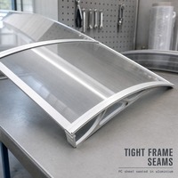 Panneau en polycarbonate transparent, plaque PC transparente, panneau en plastique pour toiture de carport, cloison