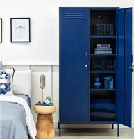 Armoire de rangement en métal robuste pour vêtements, casier en acier pour usage commercial et industriel, directement de l'usine