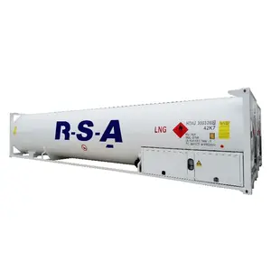 20ft 40ft ISO LNG contenedor TANQUE DE China fábrica 20ft vaporizador LNG líquido amoníaco tanque de gas de acero LNG tanque de almacenamiento