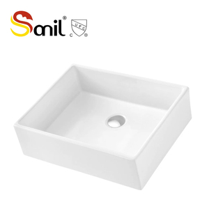 Waschbecken Lavabo de salle de bains Lavabo de navire Comptoir Salle de bains Céramique Art Lavabo à main pour projet d'hôtel - Product Image 1