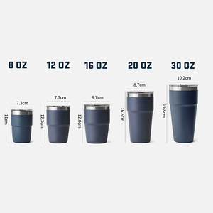 Mug de voyage isotherme en acier inoxydable 304 à double paroi, empilable, 8oz 6oz 4oz, pour café expresso, avec logo - Product Image 3
