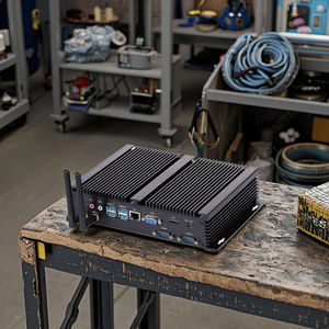 Partaker 11th Gen Fanless Industrial Mini PC I7 1165G7 I5 1135G7 Sistema Barebone Computer 2xDDR4 Ram Slot HD VGA 7 * USB WiFi - Product Image 1