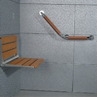 Nouvelle barre d'appui de salle de bain en alliage d'aluminium Rails de sécurité pour toilettes pour douches de salle de bain
