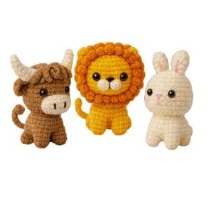 Kit DIY pour Amateurs de Crochet : Cadeaux Faits Main, Tutoriel Vidéo, <span class=keywords><strong>Porte</strong></span>-clés <span class=keywords><strong>Animaux</strong></span> Mignons, Idéal Débutants, Cérémonie de Remise des Diplômes, Dessins Animés Doux - Product Image 2