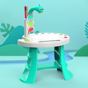 Детская цветная доска для рисования или рисования, Проекционные игрушки для прослушивания музыки с подсветкой, обучающая проекция для рисования, другие обучающие игрушки - Product Image 3