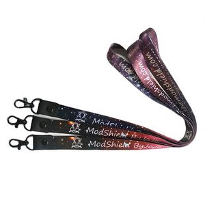 Color Weaving Work Permit DIY Exhibition Mobile Neck Rope Heat Transfer Printing Chest Card Access Card Custom <b>Lanyard</b> - Product Image 5