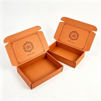 Boîte d'expédition en papier recyclable personnalisée, emballage vert de luxe pour chaussettes, vêtements et produits de mode
