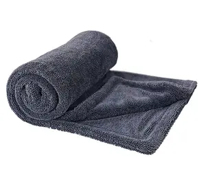 1200 Gsm Dual Layer Microfiber Towels Car Care Detailing Twisted Loop Microfiber Towel Car Cleaning Quick-drying Car Wash Towel