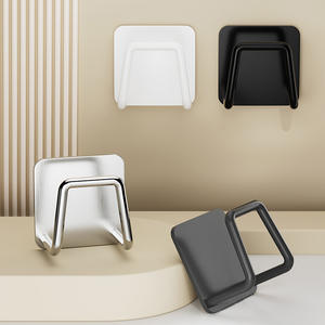 ชั้นวางอ่างล้างจานสแตนเลสทรงสี่เหลี่ยมแบบติดผนัง สำหรับจัดเก็บในครัว พร้อมตะขออเนกประสงค์ - Product Image 4