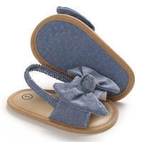 Chaussures de marche d'été pour bébés de 0 à 1 an Chaussures de princesse à nœud mignon Chaussures respirantes pour bébés